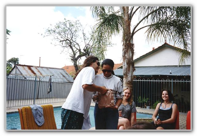 DJ & Sandy at the great canoe trip after party Oct 1995